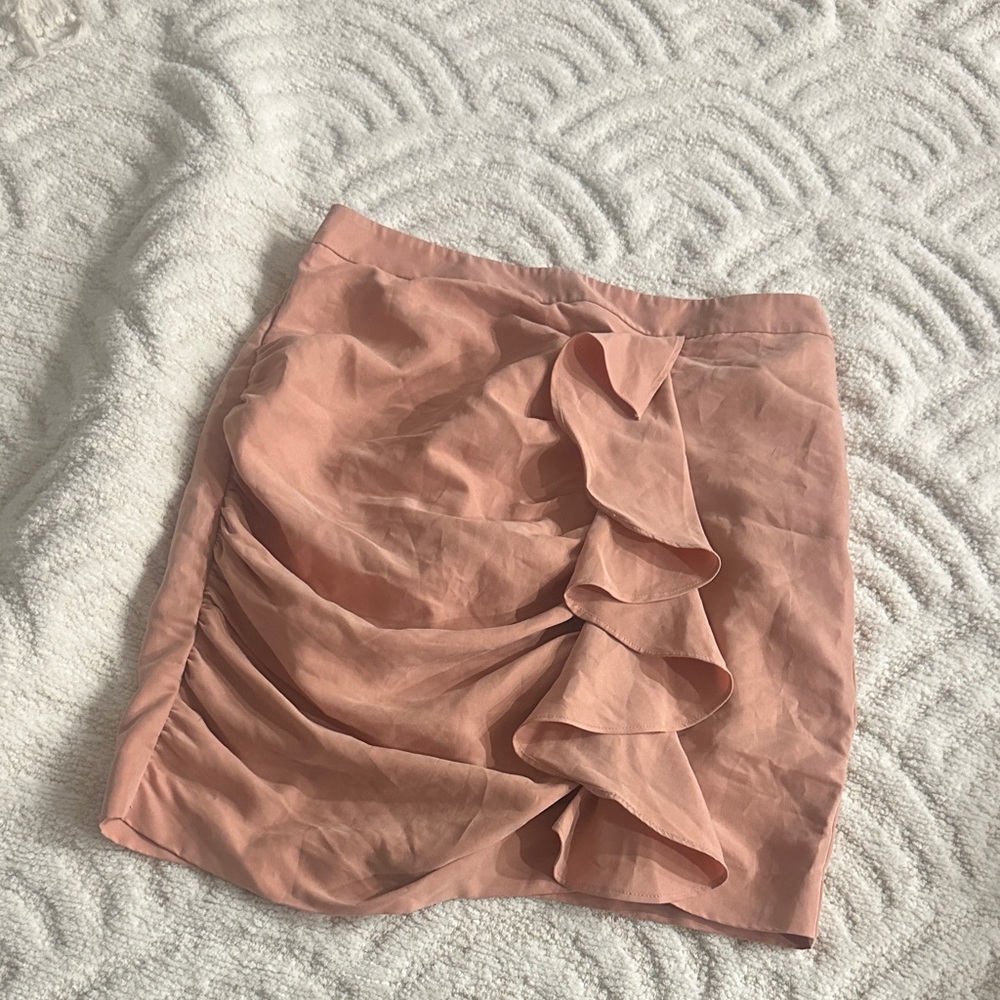 Forever 21 Elegant Pink Ruffle Skirt